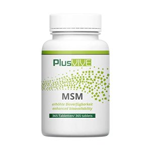 MSM-Pulver Plusvive MSM 365 Tabletten, hochdosiert - msm pulver plusvive msm 365 tabletten hochdosiert