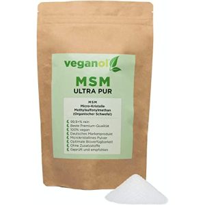 MSM-Pulver Veganol MSM Kristalle 1000g (Methylsulfonylmethan) - msm pulver veganol msm kristalle 1000g methylsulfonylmethan