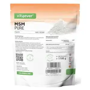 Msm pulver vit4ever msm pulver 11 kg 1100g 999 rein