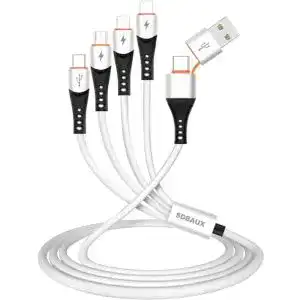Multi ladekabel sdbaux 3a 1 2m multi usb ladekabel 6 in 1