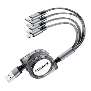 Multi-Ladekabel SDBAUX Multi Kabel 4 in 1, [3.1A 1M] Universal