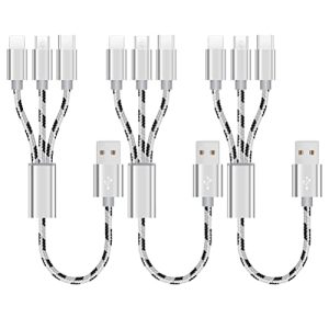 Multi-Ladekabel SVEUC Multi USB Kabel 3A kurz 35cm/0.35M - multi ladekabel sveuc multi usb kabel 3a kurz 35cm 0 35m