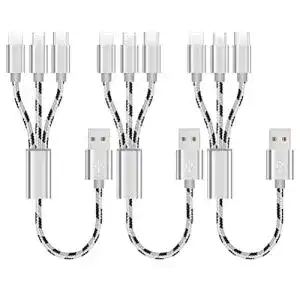 Multi ladekabel sveuc multi usb kabel 3a kurz 35cm 0 35m