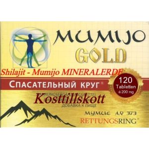 Mumijo Unkuri “Gold” Мумиё (MINERALERDE), 120 Tabletten