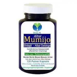 Mumijo vitallife shilajit 120 kapseln original himalaya altai