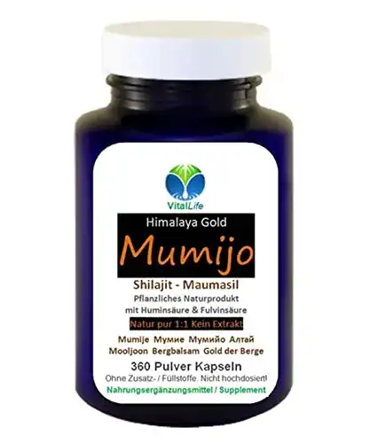 Mumijo Shilajit Altai Maumasil 360 Kapseln reines Naturprodukt