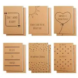 Notizbuch belle vous 12er pack braune kleine notizbuecher a6