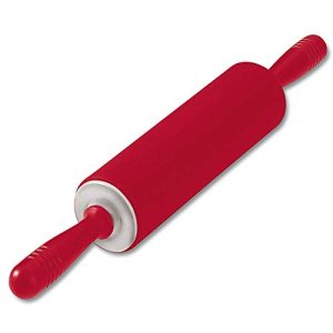 Nudelholz ORIGINAL KAISER flex Red Teigroller Silikon 49 x 6,5 cm