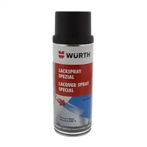 Ofenlack wuerth lackspray spezial ral9005 schwarz matt 400ml