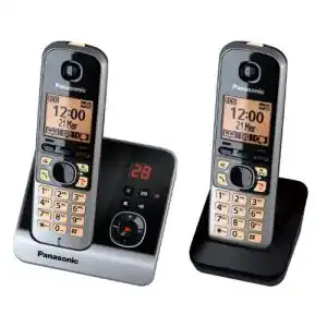 Panasonic telefon panasonic kx tg6722gb duo schnurlostelefon