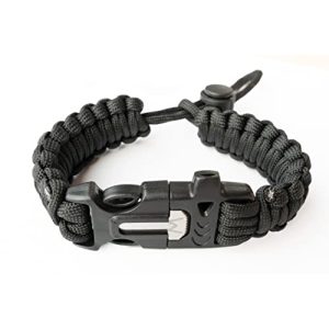 Paracord-Armband WIKA Survival Armband, Paracord, Feuerstein