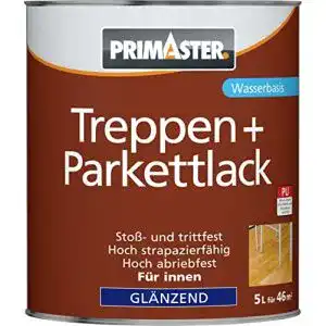 Parkettlack primaster treppen und 5l glaenzend dielenlack