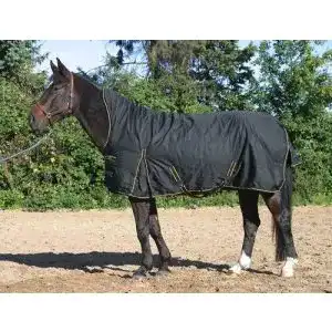 Pferdedecke jw reitsport highneck winterdecke 100gr schwarz