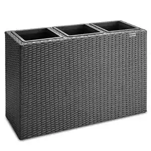 Pflanzkuebel casaria blumenkasten 3 innentoepfe polyrattan