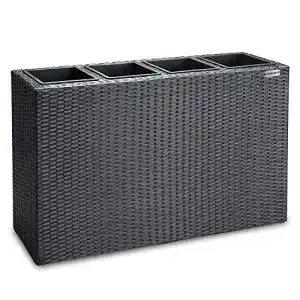 Pflanzkuebel casaria blumenkasten 4 innentoepfe polyrattan