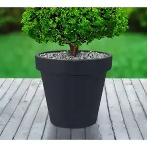 Pflanzkuebel spetebo xxl blumenkuebel aus kunststoff in anthrazit