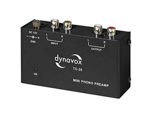 Phono-Vorverstärker Dynavox TC-20, kompaktes Metall-Gehäuse