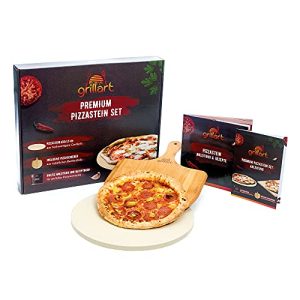 Pizzastein grillart ® Premium für Gasgrill, Holzkohlegrill
