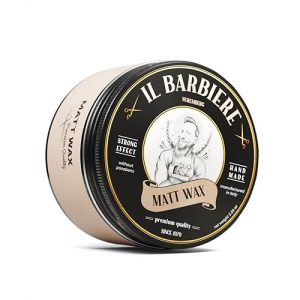 Pomade IL BARBIERE ® Matt Wax Wasserbasiert – Natürliches Haarwachs