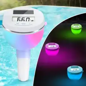 Poolthermometer deeprblu schwimmendes solar digitales pool