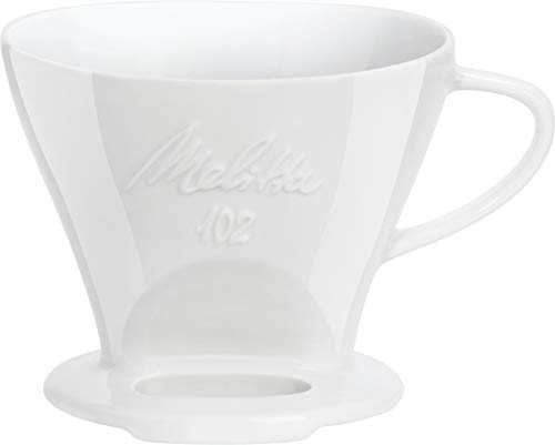 Porzellan-Kaffeefilter Melitta 218967 Filter Größe 102 Weiß