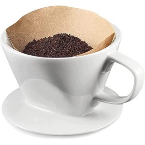 Porzellan-Kaffeefilter TGetWorth Kaffeefilter Porzellan Größe 4