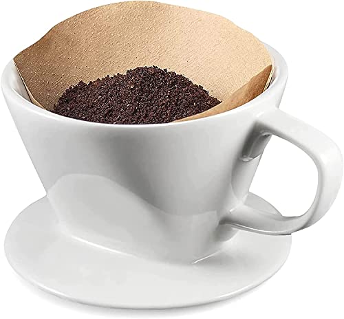 Porzellan-Kaffeefilter TGetWorth Kaffeefilter Porzellan Größe 4
