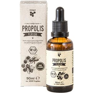 Propolis beegut BIO Tropfen flüssig ohne Alkohol, 50ml - propolis beegut bio tropfen fluessig ohne alkohol 50ml