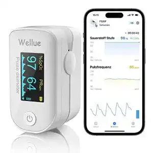 Pulsoximeter bluetooth wellue pulsoximeter mit datenspeicher