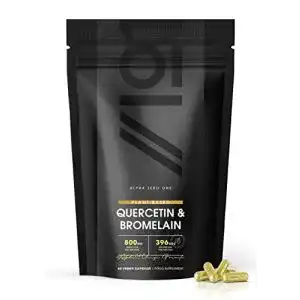 Quercetin alpha01 plant based 800mg bromelain 396 gdu