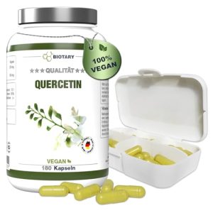 Quercetin BIOTARY 180 Kapseln a 649 mg, 6 Monatsvorrat