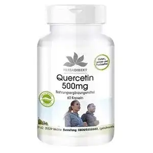 Quercetin herbadirekt 500mg 60 kapseln hochdosiert