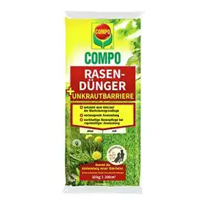 Rasenduenger mit unkrautvernichter compo rasenduenger