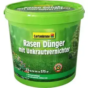 Rasenduenger mit unkrautvernichter gartenkrone 75 kg