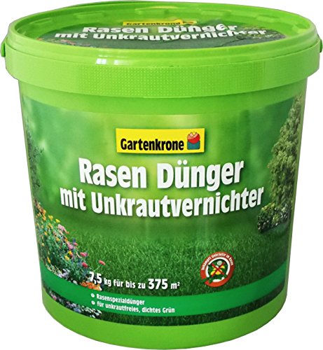 Rasendünger mit Unkrautvernichter Gartenkrone 7,5 Kg - rasenduenger mit unkrautvernichter gartenkrone 75 kg