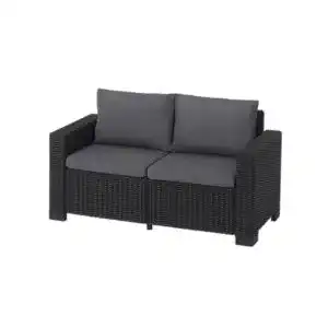 Rattansofa keter allibert by gartenlounge sofa california 2 sitzer