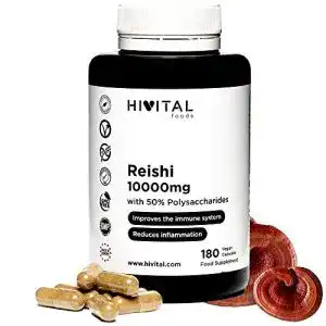 Reishi kapseln hivital foods reishi 10000 mg 180 vegane kapseln