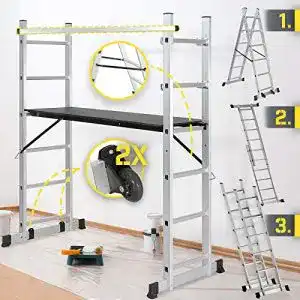 Rollgeruest jago timbertech baugeruest 4 in1 arbeitshoehe