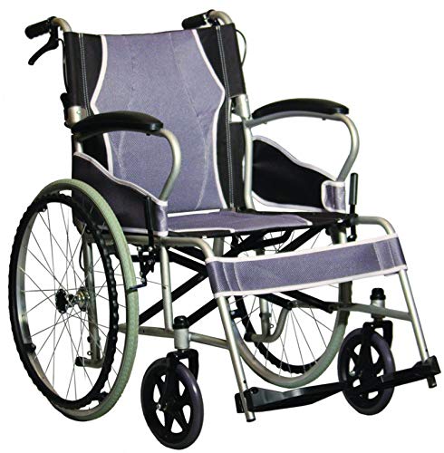 Rollstuhl Antar AT52301 Stuhl mit ultraleichten Stahlrädern 12,5 kg.