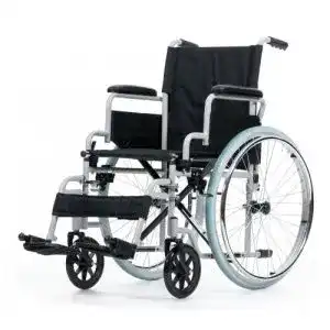 Rollstuhl rehashop karibu sitzbreite 46 cm fussstuetzen