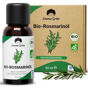 Rosmarinöl Emma Grün ® BIO hochdosiert [100% Naturrein] - rosmarinoel emma gruen bio hochdosiert 100 naturrein