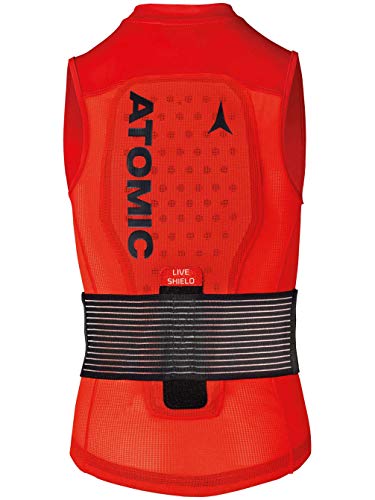 Rückenprotektor Kinder ATOMIC Live Shield Vest JR, Rot Größe M - rueckenprotektor kinder atomic live shield vest jr rot groesse m