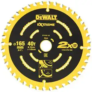 Saegeblatt 165x20 dewalt extreme kreissaegeblatt dt10301