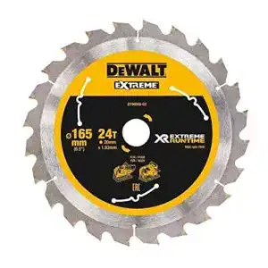 Saegeblatt 165x20 dewalt xr extreme runtime kreissaegeblatt