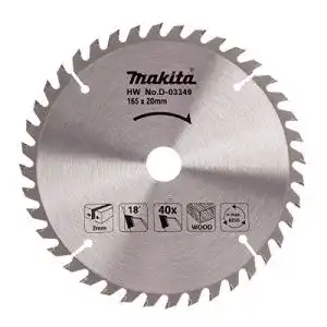 Saegeblatt 165x20 makita hm saegeblatt 165 x 20 x 40 z d 03349