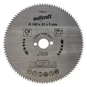 Saegeblatt 165x20 wolfcraft 6268000 handkreissaegeblatt cv