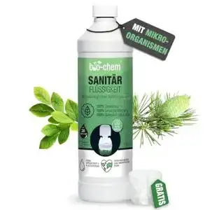 Sanitaerfluessigkeit bio chem fuer campingtoilette 1 l inkl