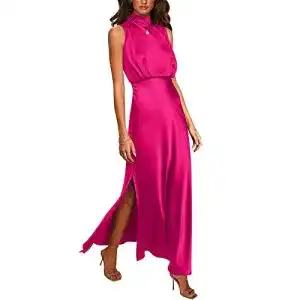 Satin kleid btfbm damen abendkleid lang elegant ballkleid
