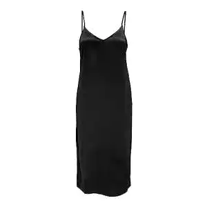 Satin kleid only damen onlvictoria satin strap mid dress noos