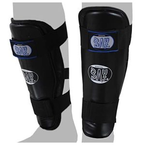 Benbeskyttere kickboksing BAY ® "komfort benbeskytter svart